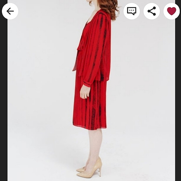 Marjorie Hamilton Red Striped Three Piece Set - Picture 6 of 11